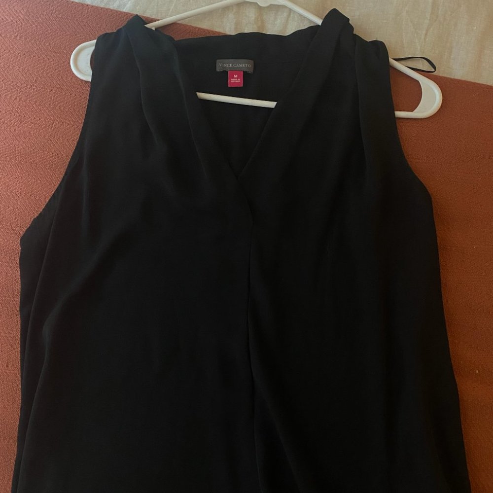Black Sleeveless Blouse